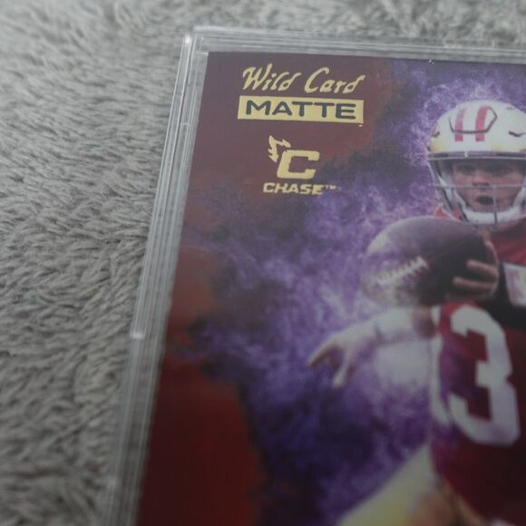 Wild Card Matte Brock Purdy Rookie Heat Chase /75 Red RHBP0 - Picture 4 of 4